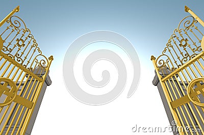 Heavens Pearly Gates Stock Photo