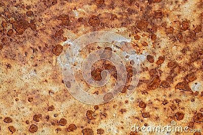 Heavily Corrugated Reddish Metal Plate Texture Stock Photo