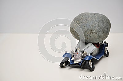 Heavy Burden on Vehicle Owners Stock Photo