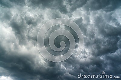 Heavy clouds Stock Photo