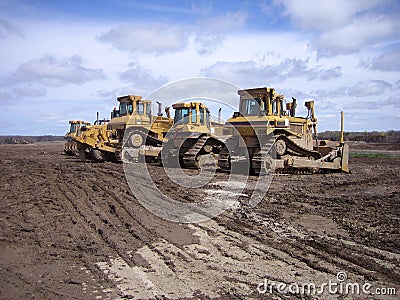 Heavy construction equipment Stock Photo