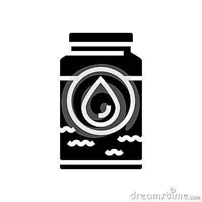 heavy crude oil glyph icon vector illustration Cartoon Illustration