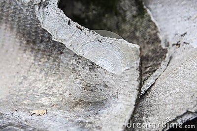 Asbestos, danger roof construction material Stock Photo