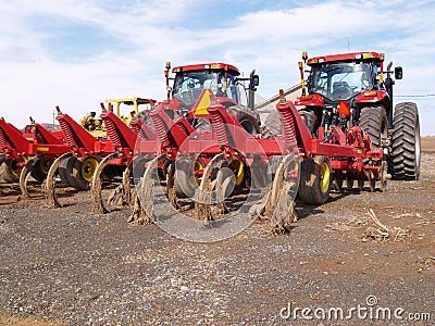 Heavy duty farm equipment Stock Photo