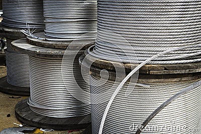 Heavy Duty Metal Cable Stock Photo