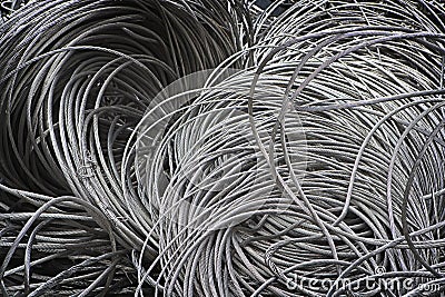 Heavy Duty Metal Cable Stock Photo