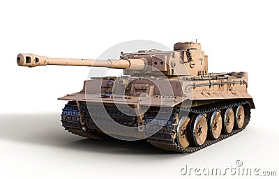 Heavy German Tiger Tank from WWII Stock Photo