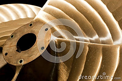 Heavy industrial shipbuilding element close-up. Industry Stock Photo