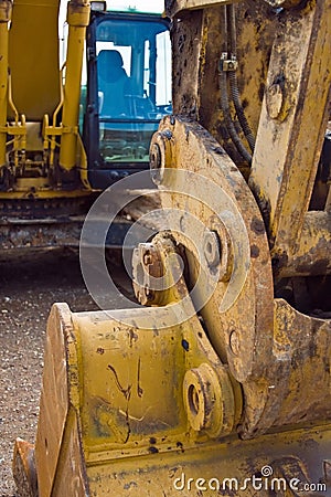 Heavy Machinery Excavator Stock Photo