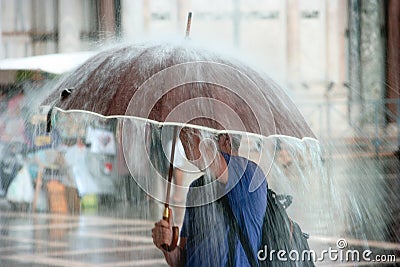 Heavy Rain Stock Photo