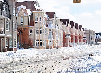 Heavy snowfall in toronto march 8 2008 Editorial Stock Photo