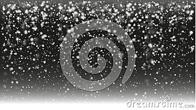 Cold snowy winters night background Stock Photo