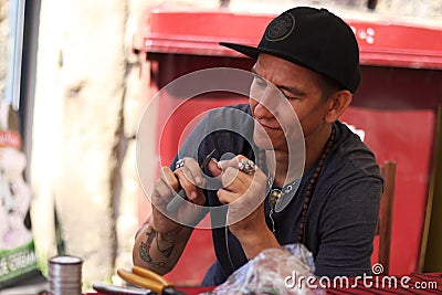 Hebden Bridge Jewellery Market Manufacturer Editorial Stock Photo