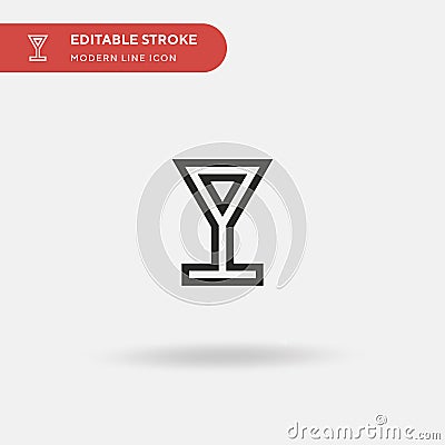 Hebe Simple vector icon. Illustration symbol design template for web mobile UI element. Perfect color modern pictogram on editable Stock Photo