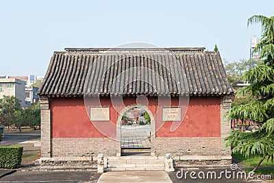 Kaiyuan Temple. a famous historic site in Zhengding, Hebei, China. Editorial Stock Photo
