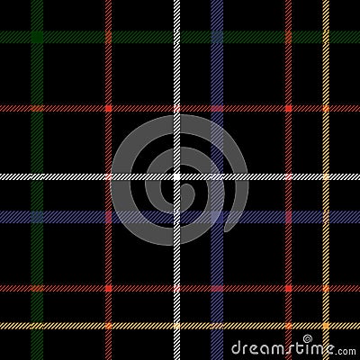 Ð¡heckered black plaid seamless pattern Vector Illustration