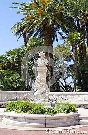 Monte Carlo, Monaco, monument to the composer Hector Berlioz . Stock Photo