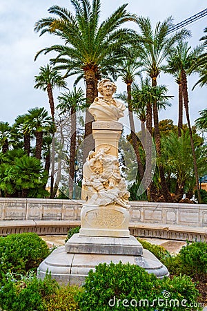 Hector Berlioz Statue Monte Carlo Monaco Stock Photo