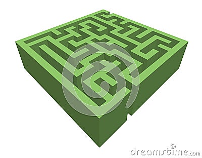 Hedge maze Vector Illustration