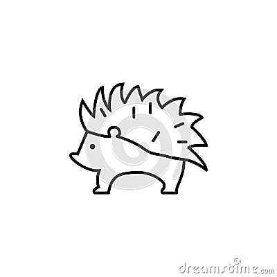 Hedgehog, autumn icon. Element of autumn icon Stock Photo