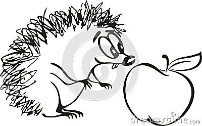 Hedgehog cartoon Stock Photo