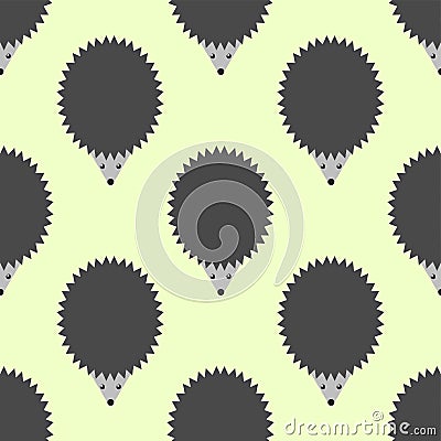 Hedgehog seamless wallpaper Vector Illustration