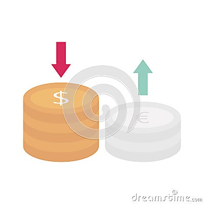 Hedging flat vector icon which can easily modify or edit Vector Illustration