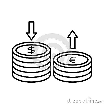 Hedging flat vector icon which can easily modify or edit Vector Illustration