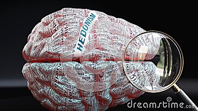 Hedonism in human brain Stock Photo