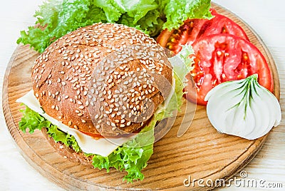 Ð¡heeseburger Stock Photo