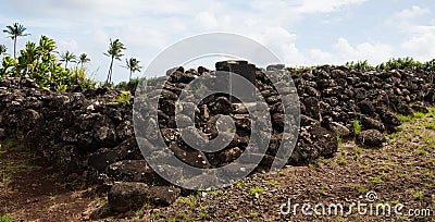 Heiau of Poliahu Stock Photo