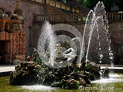 Heidelberg Castle Gardens Stock Photo