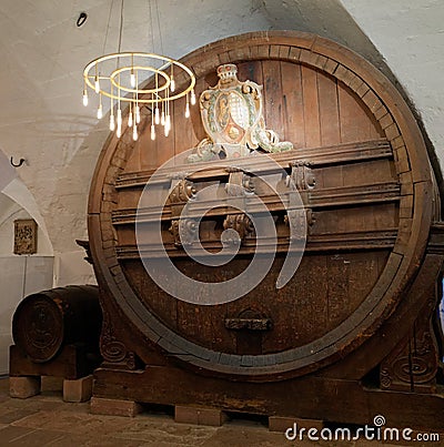 Heidelberg castle wine vat Stock Photo