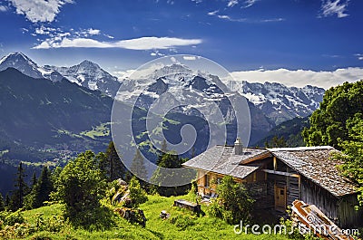 The Swiss Alps Stock Photo