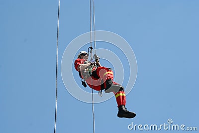 Height rescue Editorial Stock Photo