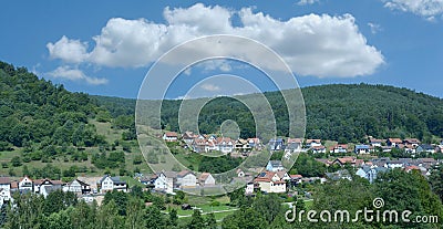 Heimbuchenthal,Spessart region,Germany Stock Photo