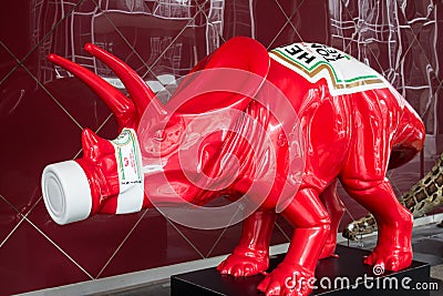 Heinz Ketchup Dinosaur Editorial Stock Photo