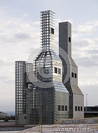 Hejduk Towers in Santiago de Compostela, Spain. Editorial Stock Photo