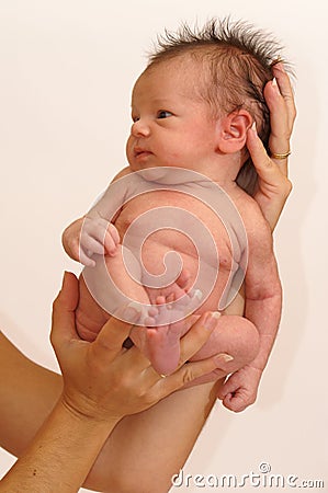 Held by mother Stock Photo
