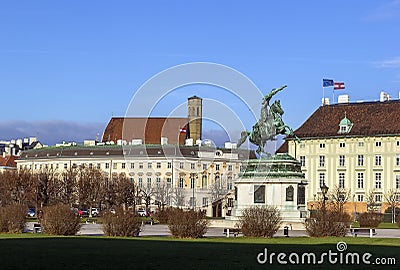 Heldenplatz (Heroes' Square), Vienna Stock Photo