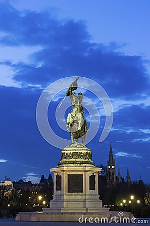 Heldenplatz in Vienna in Austria Stock Photo