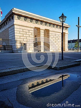 Heldentor monument in Vienna Editorial Stock Photo