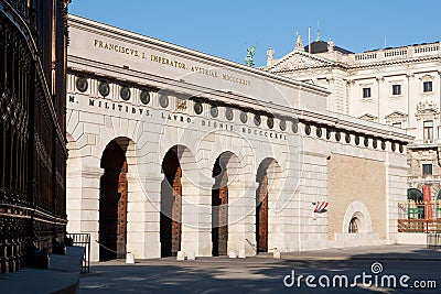 Heldentor in Vienna Stock Photo