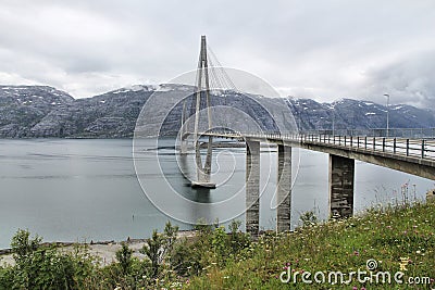 Helgeland Bridge, Norway Stock Photo