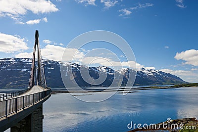Helgeland Bridge, Norway Stock Photo