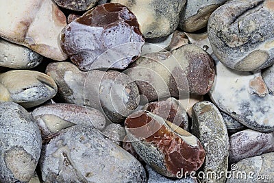 Helgoland flints Stock Photo