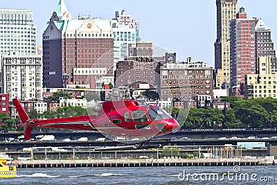 Heli manhattan Stock Photo