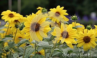 A beautiful photograph of Helianthus annuus flower Stock Photo