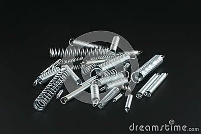 Helical springs Stock Photo