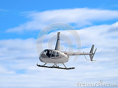 Helicopter flying Stock Photo